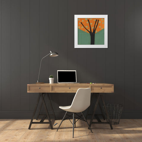 Tree-229 White Modern Wood Framed Art Print by Nugent, Laura