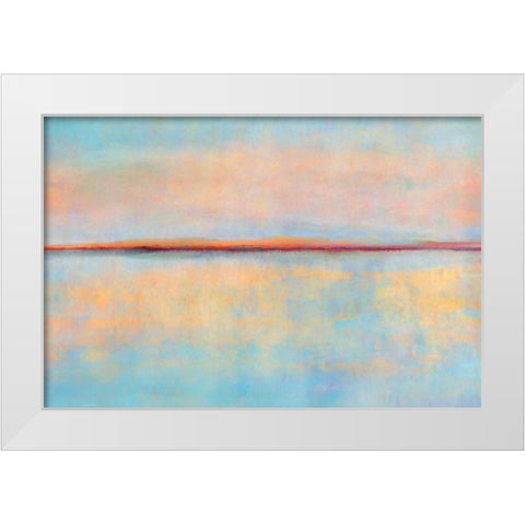 After Sunset White Modern Wood Framed Art Print by Niele, Cora