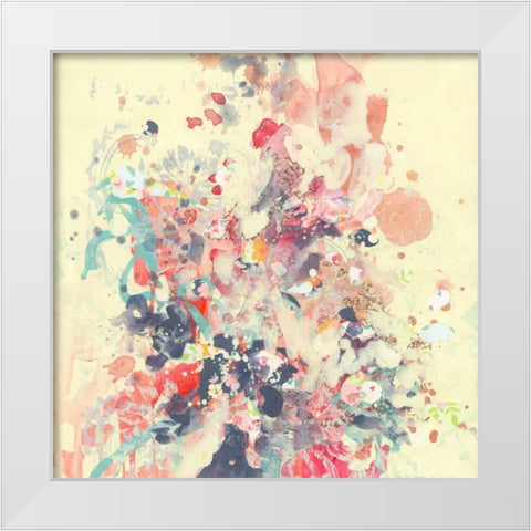 Cream III White Modern Wood Framed Art Print by Neale, Kathryn