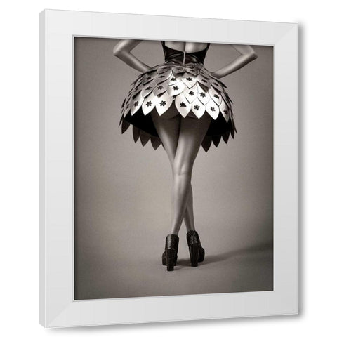 Round the Horst White Modern Wood Framed Art Print by Navarro, Ernesto