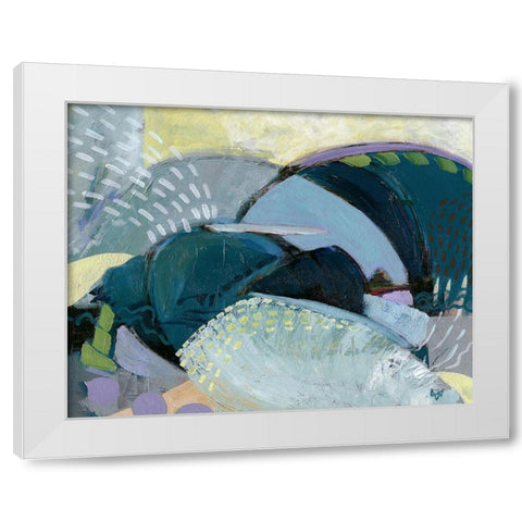 Bless The Ships at Sea White Modern Wood Framed Art Print by Nemcosky, Ann Thompson