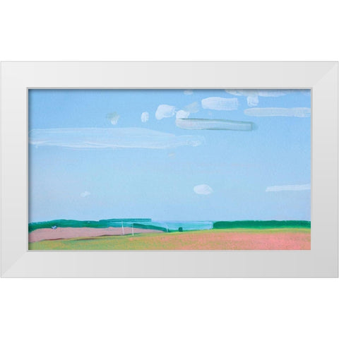 Cloudy Sky White Modern Wood Framed Art Print by Nekraha, Igor