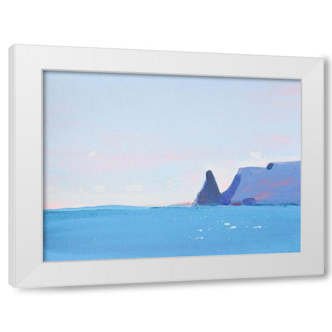 Fiolent White Modern Wood Framed Art Print by Nekraha, Igor