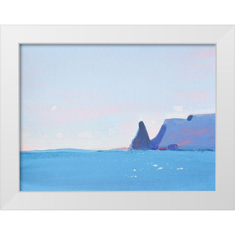 Fiolent White Modern Wood Framed Art Print by Nekraha, Igor