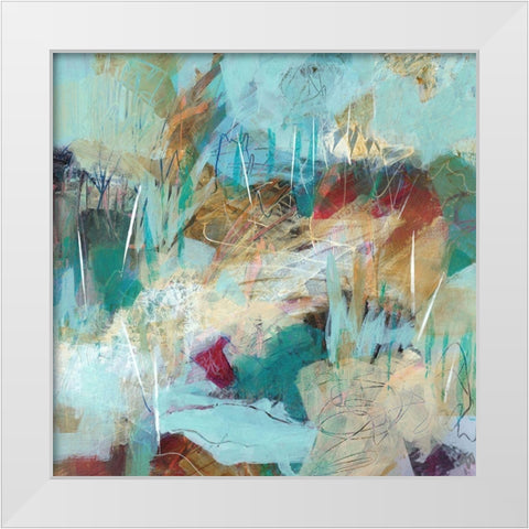 Field Notes No. 9 White Modern Wood Framed Art Print by Nemcosky, Ann Thompson