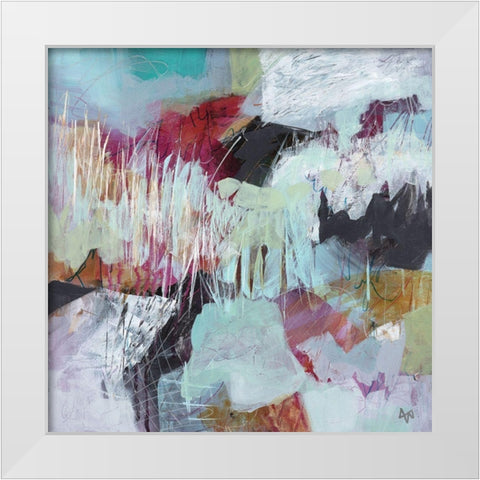 Field Notes No. 10 White Modern Wood Framed Art Print by Nemcosky, Ann Thompson