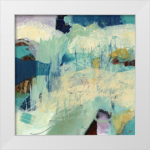 Field Notes No. 12 White Modern Wood Framed Art Print by Nemcosky, Ann Thompson