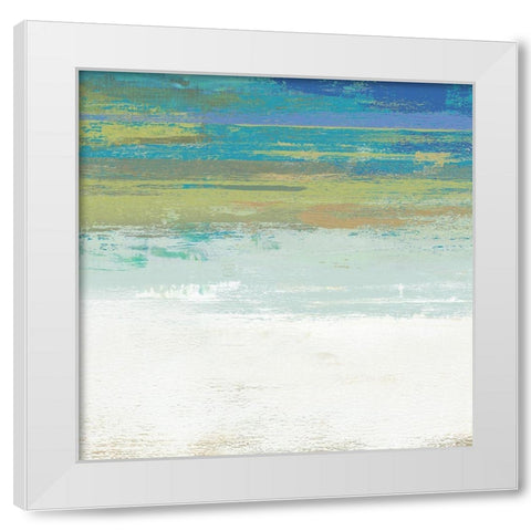 Beach Wash No. 2 White Modern Wood Framed Art Print by Nicoll, Suzanne