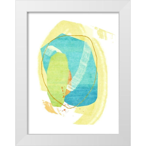 Confetti No. 1 White Modern Wood Framed Art Print by Nicoll, Suzanne
