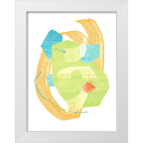 Confetti No. 2 White Modern Wood Framed Art Print by Nicoll, Suzanne