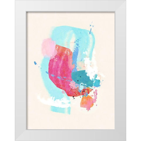 Glitter No. 1 White Modern Wood Framed Art Print by Nicoll, Suzanne