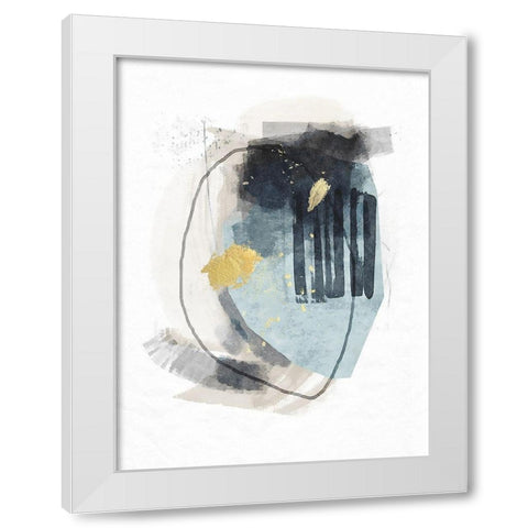 Meteor Shower No. 1 White Modern Wood Framed Art Print by Nicoll, Suzanne