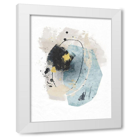 Meteor Shower No. 2 White Modern Wood Framed Art Print by Nicoll, Suzanne