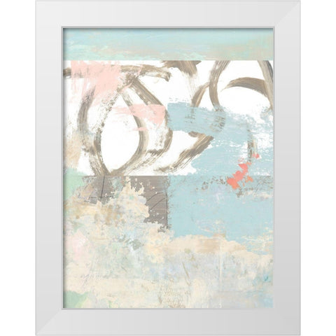 Sea Whispers No. 1 White Modern Wood Framed Art Print by Nicoll, Suzanne