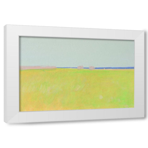 Weekend Near The Sea White Modern Wood Framed Art Print by Nekraha, Igor
