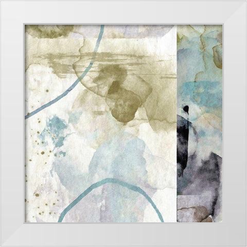 Aubergine No. 1 White Modern Wood Framed Art Print by Nicoll, Suzanne