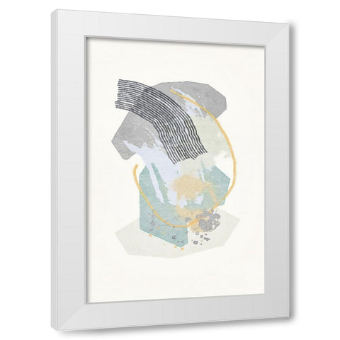 Lichen Rocks No. 1 White Modern Wood Framed Art Print by Nicoll, Suzanne