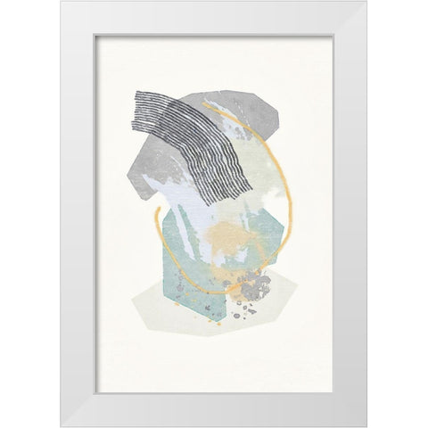 Lichen Rocks No. 1 White Modern Wood Framed Art Print by Nicoll, Suzanne