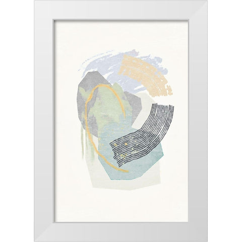 Lichen Rocks No. 2 White Modern Wood Framed Art Print by Nicoll, Suzanne