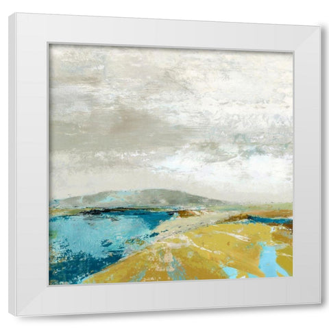 Ochre Hills White Modern Wood Framed Art Print by Nicoll, Suzanne