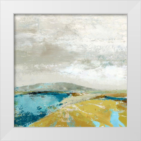 Ochre Hills White Modern Wood Framed Art Print by Nicoll, Suzanne