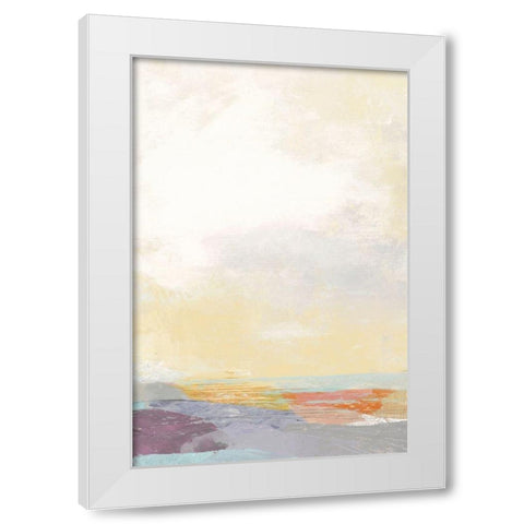 Pastel Sea White Modern Wood Framed Art Print by Nicoll, Suzanne