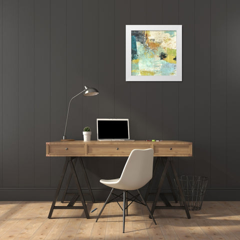 Terra Stratta White Modern Wood Framed Art Print by Nicoll, Suzanne