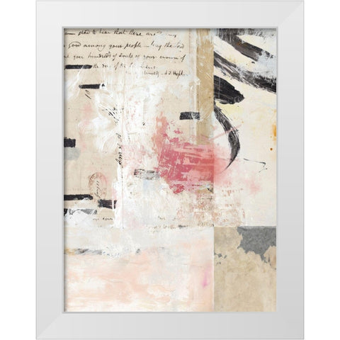 Torn No. 1 White Modern Wood Framed Art Print by Nicoll, Suzanne