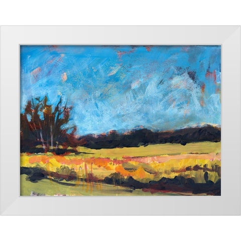 On The Road White Modern Wood Framed Art Print by Nickell, Linda
