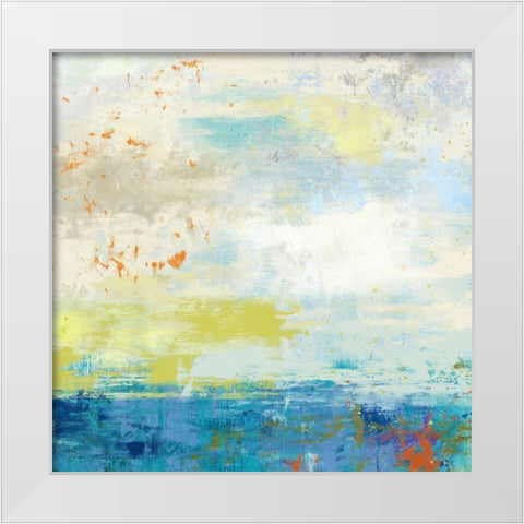 Beach Day White Modern Wood Framed Art Print by Nicoll, Suzanne
