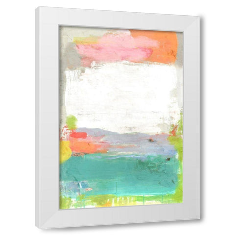 Lagoon White Modern Wood Framed Art Print by Nicoll, Suzanne
