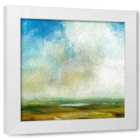 Rolling Hills White Modern Wood Framed Art Print by Nicoll, Suzanne