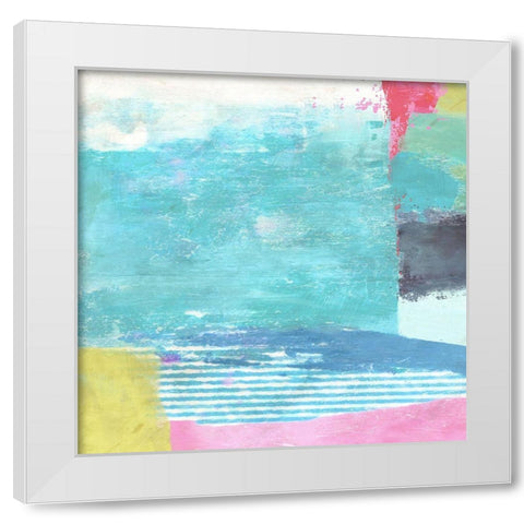 Beach Ball No. 1 White Modern Wood Framed Art Print by Nicoll, Suzanne
