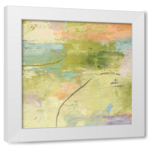 Pond Reflections White Modern Wood Framed Art Print by Nicoll, Suzanne