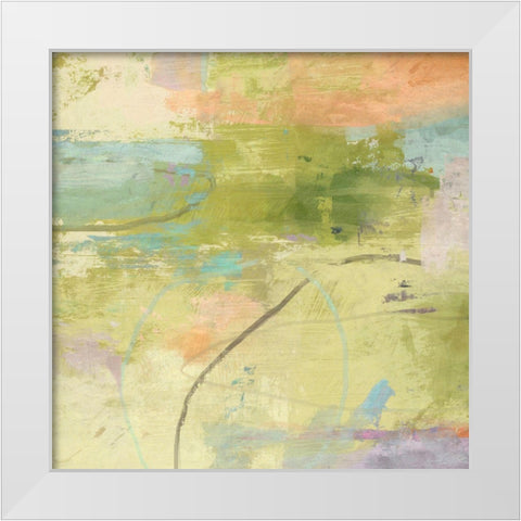 Pond Reflections White Modern Wood Framed Art Print by Nicoll, Suzanne
