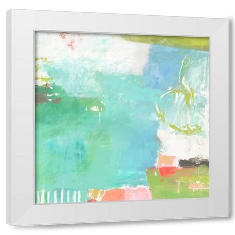 Water Music White Modern Wood Framed Art Print by Nicoll, Suzanne