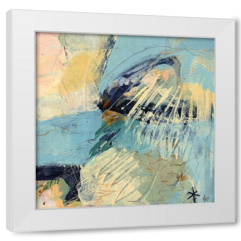 Dawn White Modern Wood Framed Art Print by Nemcosky, Ann Thompson