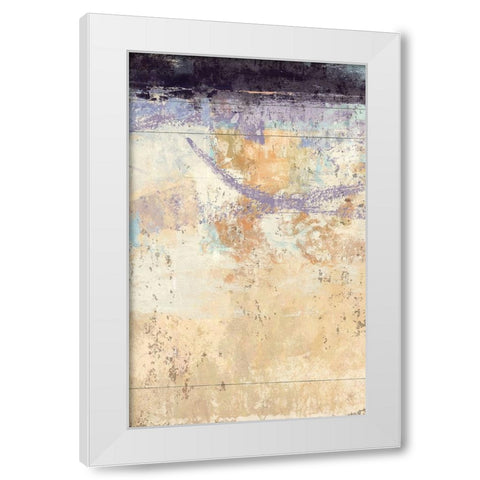 Aubergine 1 White Modern Wood Framed Art Print by Nicoll, Suzanne