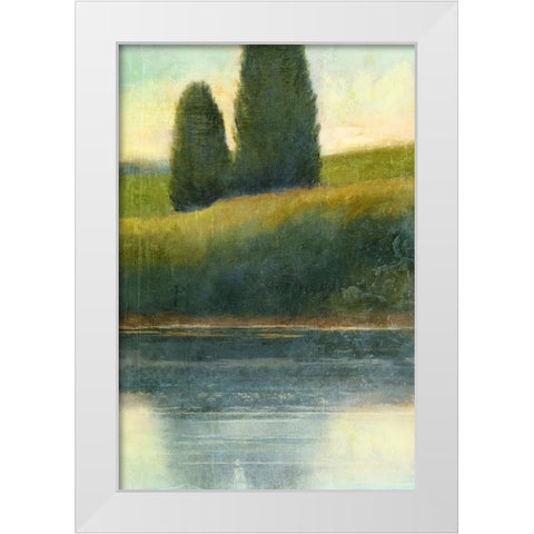 Riverbank 2 White Modern Wood Framed Art Print by Nicoll, Suzanne