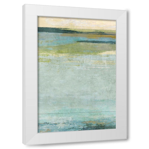 Seafoam 1 White Modern Wood Framed Art Print by Nicoll, Suzanne