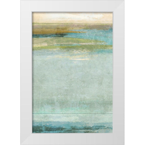 Seafoam 2 White Modern Wood Framed Art Print by Nicoll, Suzanne