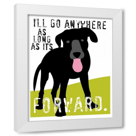 Ill Go Anywhere White Modern Wood Framed Art Print by Oliphant, Ginger