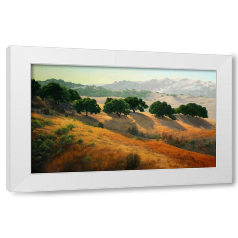 Summer in the Hills White Modern Wood Framed Art Print by OLeary, Kathy