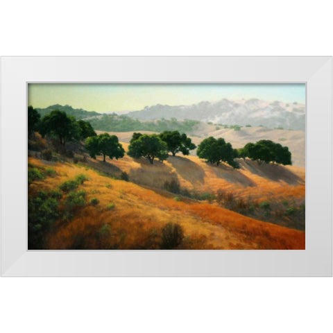 Summer in the Hills White Modern Wood Framed Art Print by OLeary, Kathy