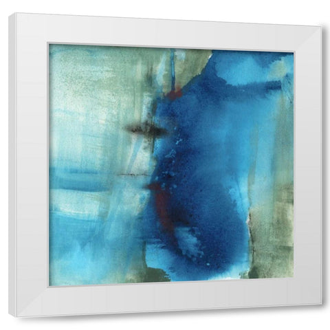 Another World I White Modern Wood Framed Art Print by Oppenheimer, Michelle