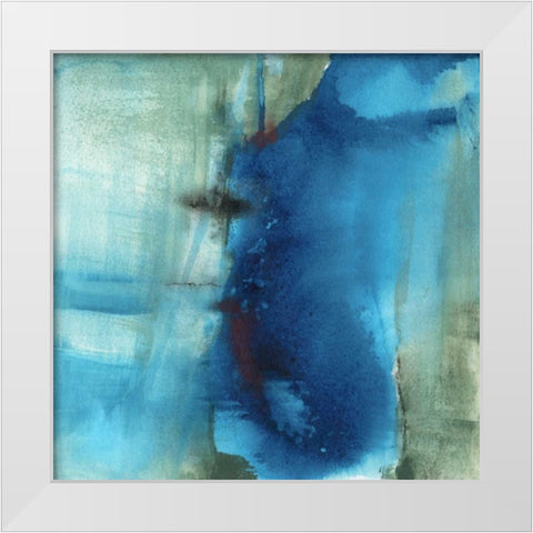 Another World I White Modern Wood Framed Art Print by Oppenheimer, Michelle