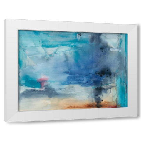 Out to Sea White Modern Wood Framed Art Print by Oppenheimer, Michelle