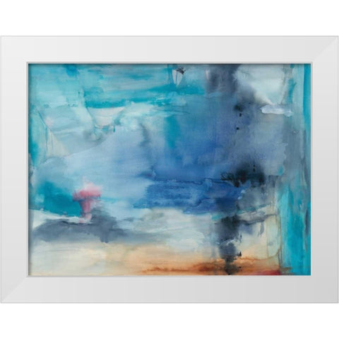 Out to Sea White Modern Wood Framed Art Print by Oppenheimer, Michelle