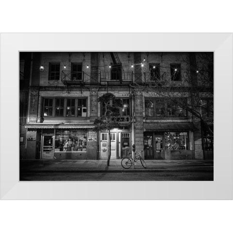 Chinatown (Victoria) White Modern Wood Framed Art Print by Oldford, Tim