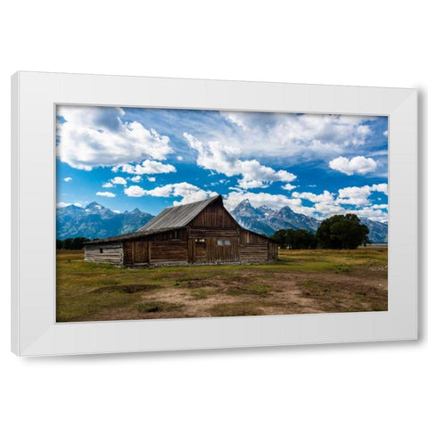 Grand Teton Barn I White Modern Wood Framed Art Print by Oldford, Tim